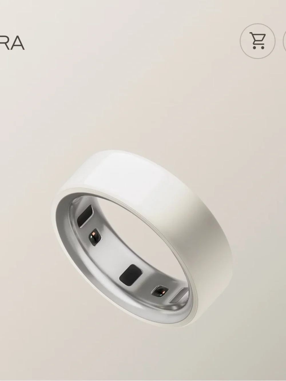 Oura Smart Ring in White